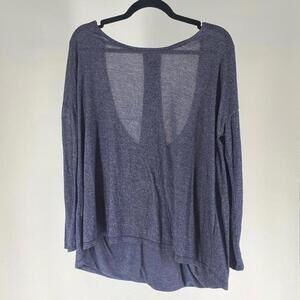 Chic Deep V-Neck Long Sleeve Top